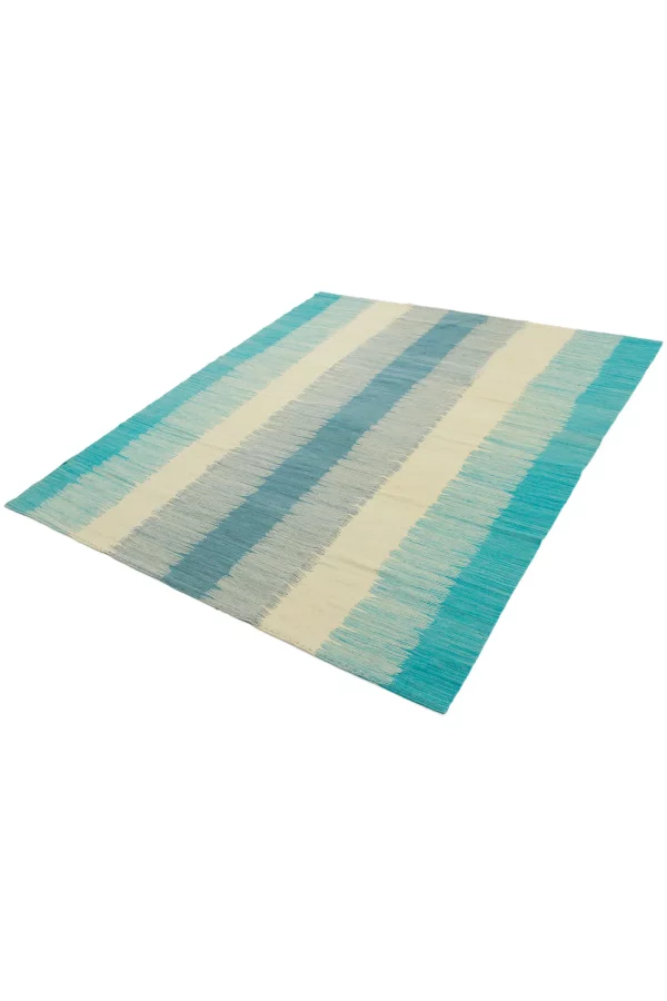Ocean Kelim - Handgewebte Teppiche in vielfältigen Blautönen, von Azurblau bis Türkis. Hamburg Middleway Gallery - Online Shop