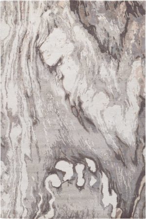 Der handgeknüpfte Rug Company Teppich, bekannt als Calacatta, besticht durch seine edle Marmoroptik in Farben wie Grau, Anthrazit, Creme und Blau. Hergestellt aus 100% Bambusseide, ist dieser Teppich im Middleway Gallery Onlineshop in Hamburg erhältlich.