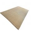 andgefertigter Teppich Noor Glow aus Wolle und Kunstseide in eleganten Creme- und Silbertönen mit dezent schimmerndem, modernem Design. Ideal für luxuriöse Wohnräume.