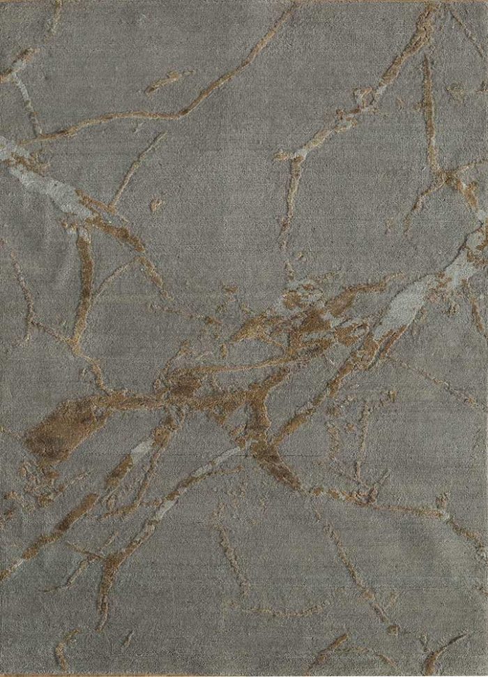 Unser handgeknüpften Teppich in Marmoroptik, veredelt durch erdige Töne für zeitlose Eleganz in Ihrem Zuhause.